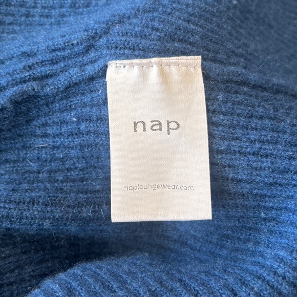 NAP Cardigan Women’s Size Small 100% Cashmere Blue Button Up Sweater - Picture 5 of 5